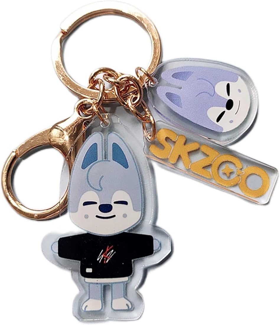 SXTQFDC Kpop Straykids Merchandise,Stray Kids Skzoo Keychain Felix